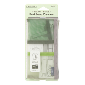 Midori Book Band Pen Case Mesh